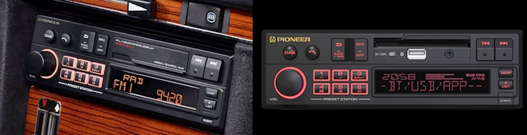 Pioneer SXT-C10PS retrolook autoradio